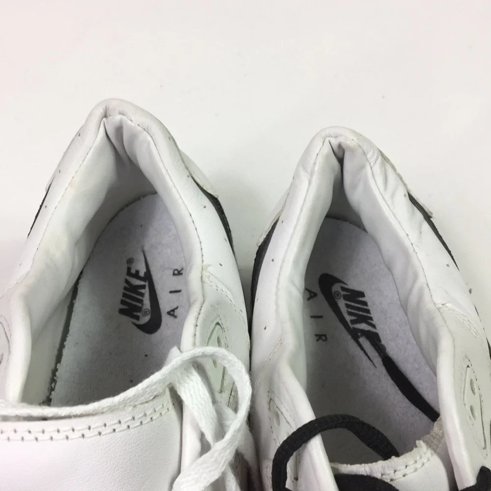VTG 90s Nike‎ Trainers Mens Whiter leather sport Sneakers Tennis Shoes Size 13.5